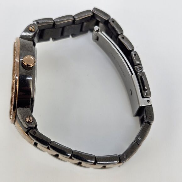 Relic Women's Watch 32MM Multicolor Dial Gold Black Bracelet 5.5" New Battery - Picture 10 of 12